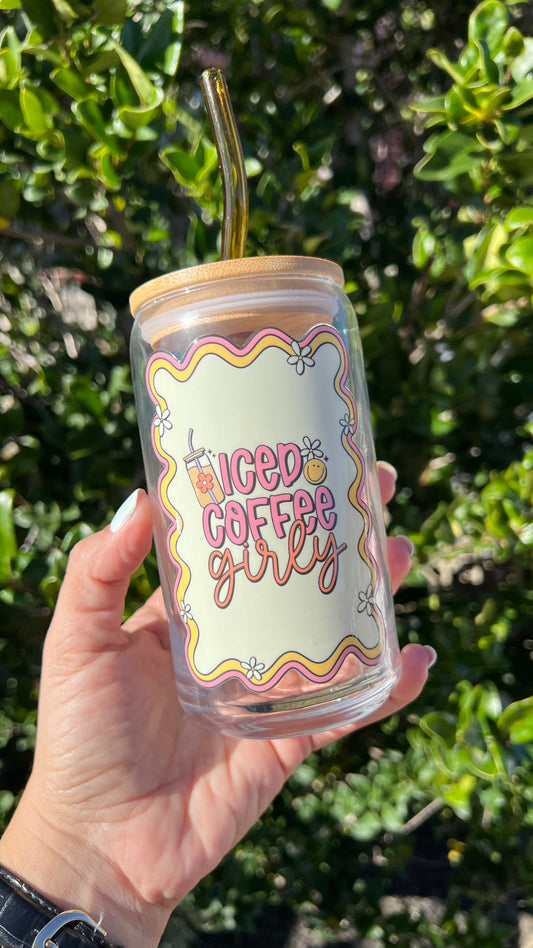 Iced Coffee Girly - 16 Oz Glass Can