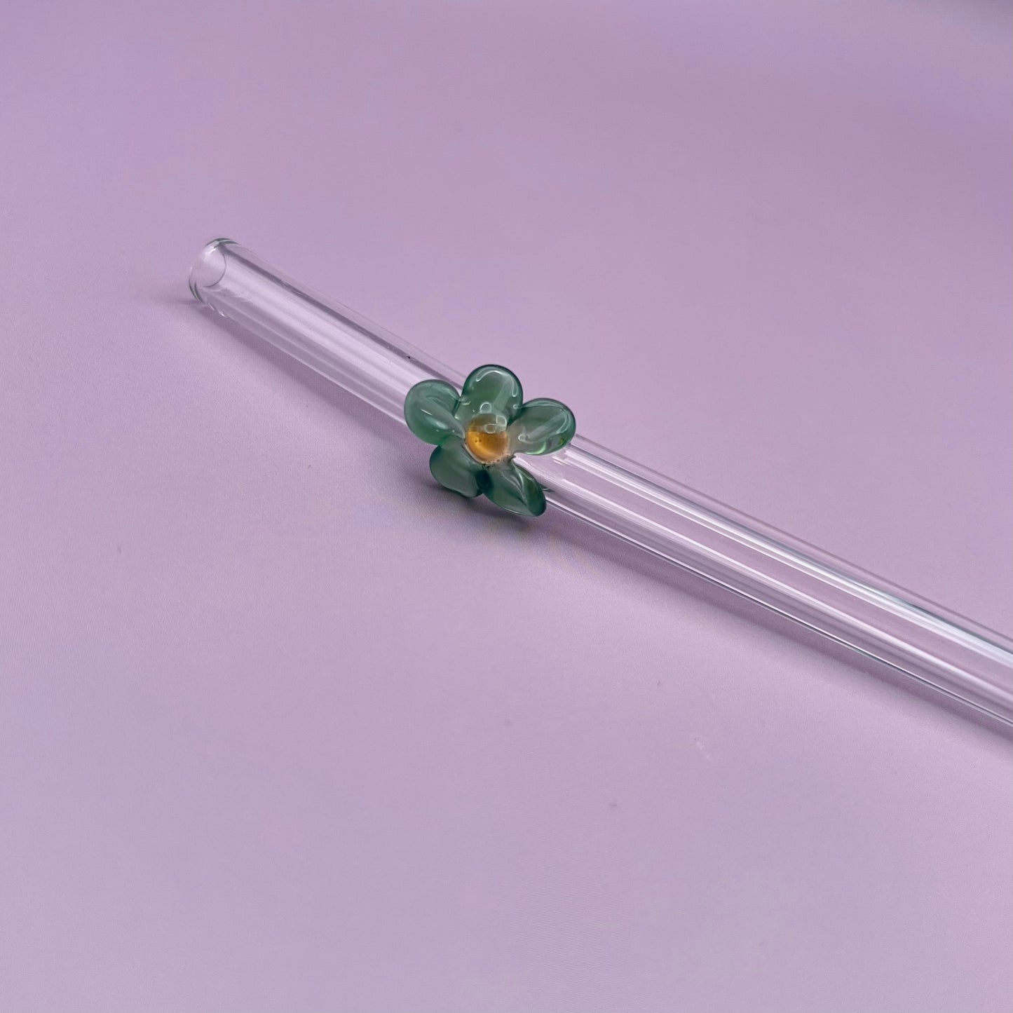 Flower Glass Straw