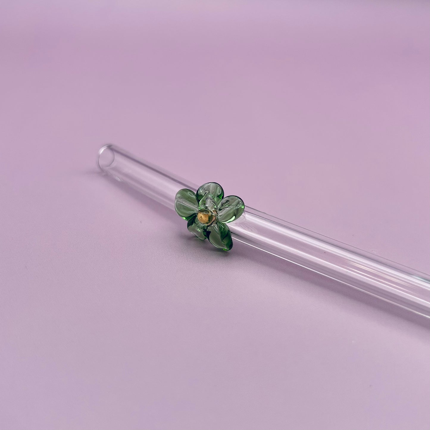 Flower Glass Straw