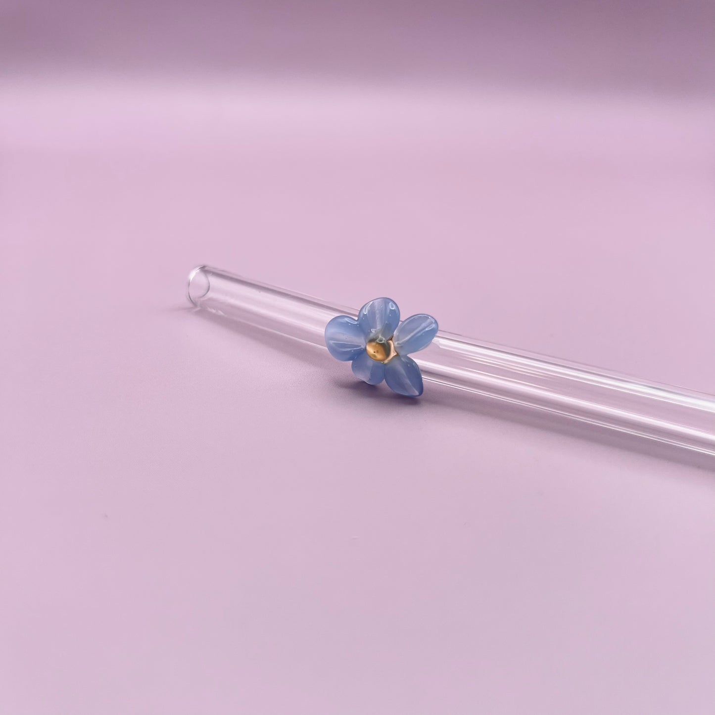 Flower Glass Straw