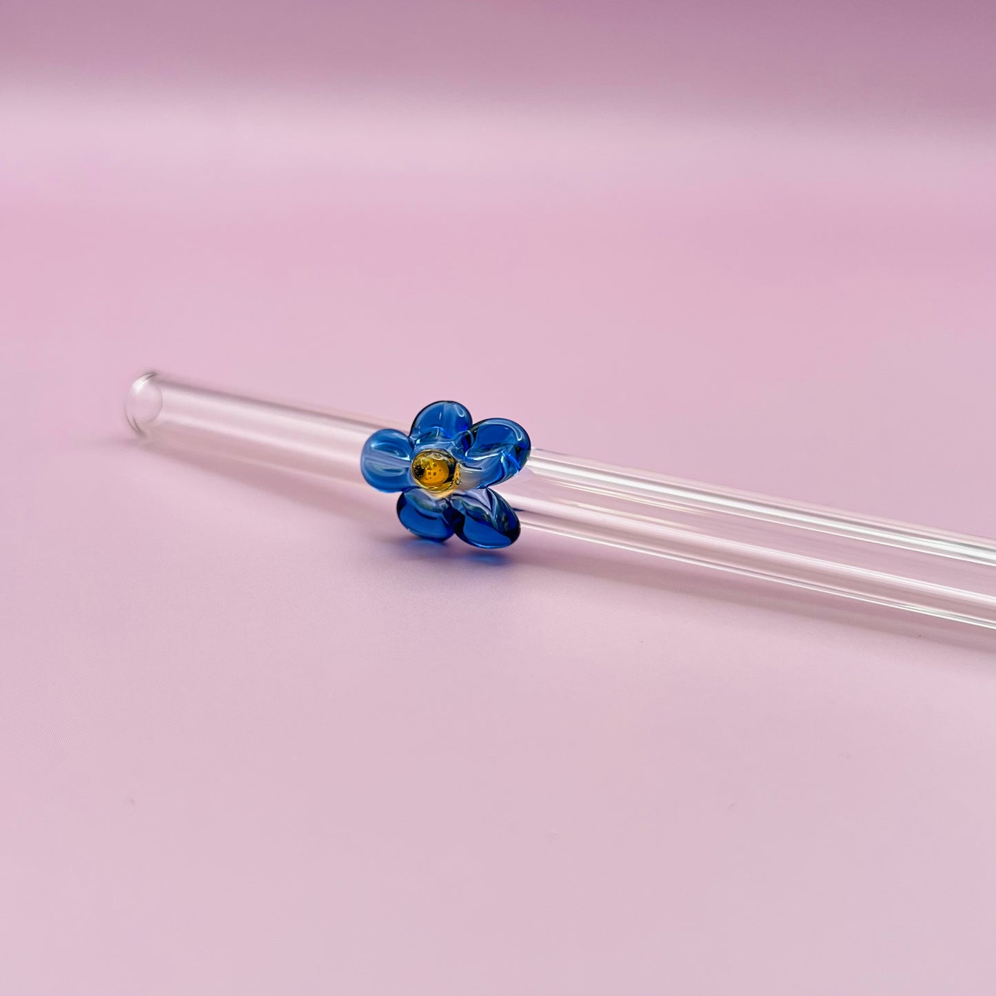 Flower Glass Straw