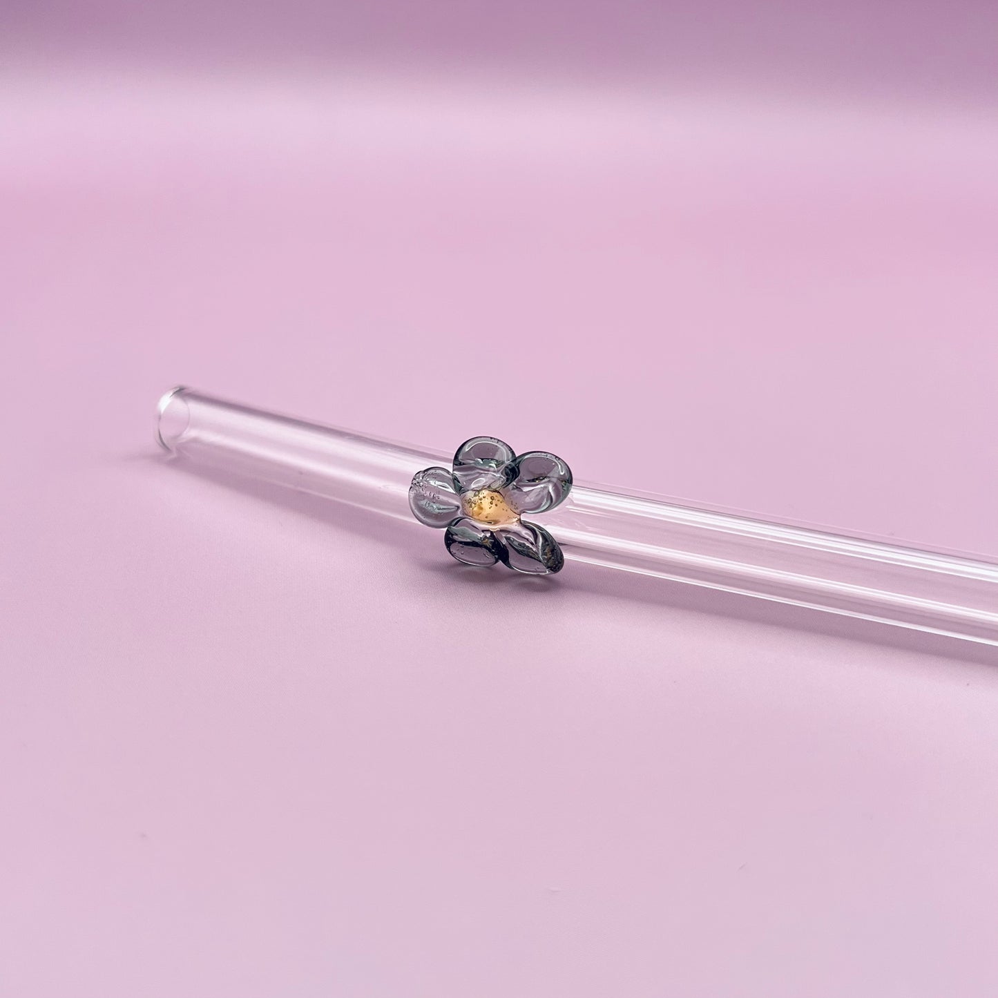 Flower Glass Straw