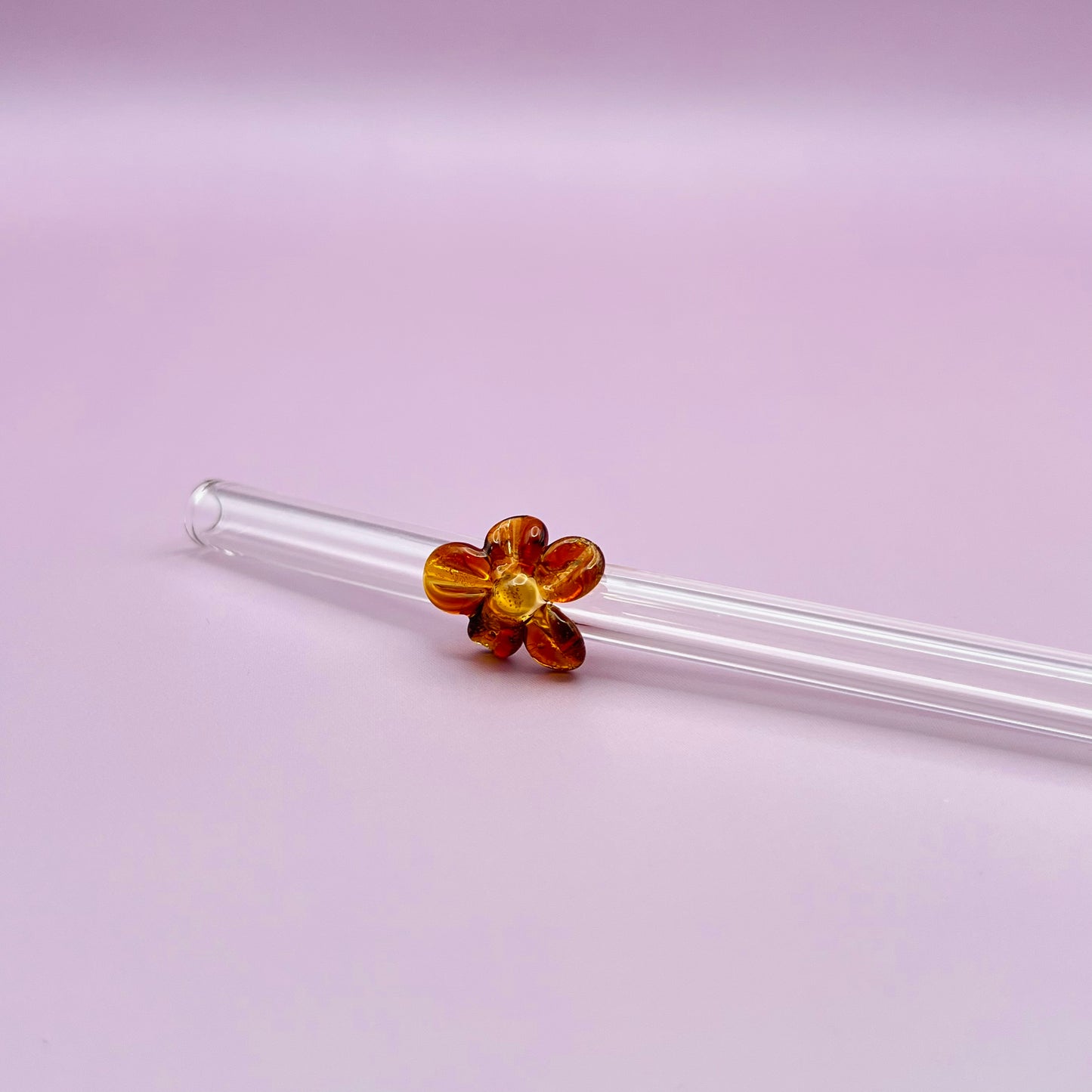 Flower Glass Straw