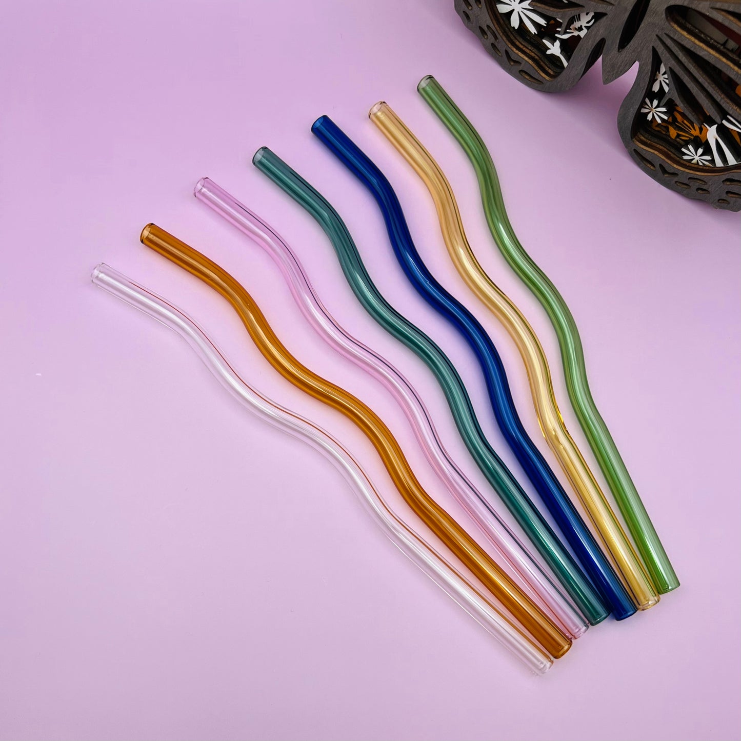 Wavy Glass Straw